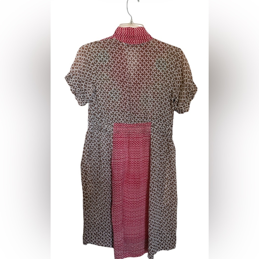Johnny was embroidered Boho Midi dress, silk lined floral short sleeve size xs - Picture 3 of 10